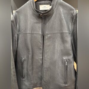 Coach Black Leather Racer Jacket